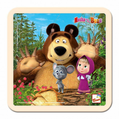 Bino Skládačka Puzzle Máša a Medvěd s myškou ~ 2