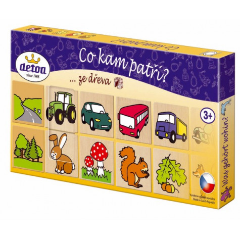 Detoa Co kam patří? 36 dřevěných kamenů ~ 1