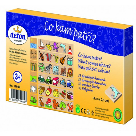 Detoa Co kam patří? 36 dřevěných kamenů ~ 5