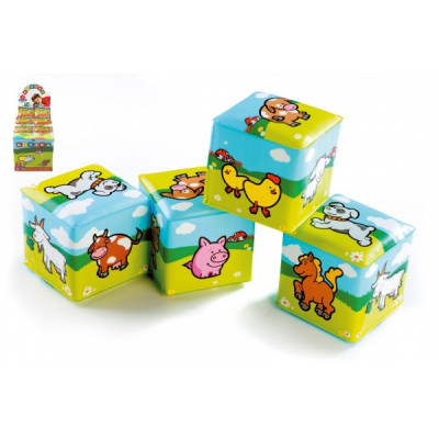 Teddies Kostka Moje první zvířátka 7x7cm