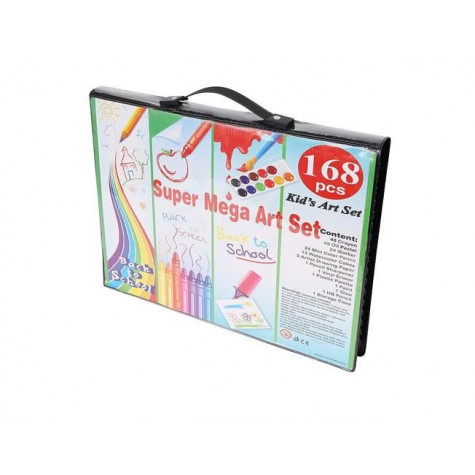 Mega art set - výtvarné pomůcky 168 ks - černý kufřík ~ 3