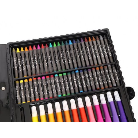 Mega art set - výtvarné pomůcky 168 ks - černý kufřík ~ 7
