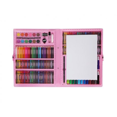 Mega art set - výtvarné pomůcky 168 ks - růžový kufřík ~ 2