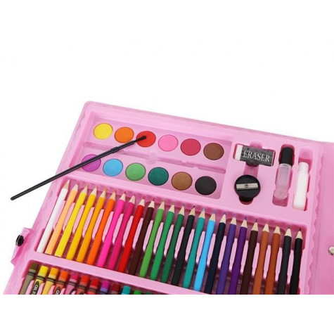 Mega art set - výtvarné pomůcky 168 ks - růžový kufřík ~ 5