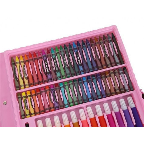 Mega art set - výtvarné pomůcky 168 ks - růžový kufřík ~ 7