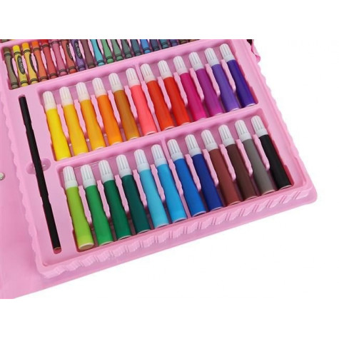 Mega art set - výtvarné pomůcky 168 ks - růžový kufřík ~ 8