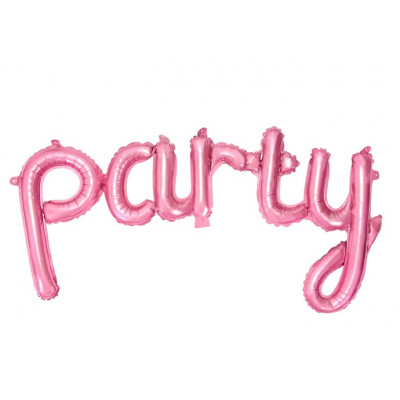 Nafukovací balónek nápis Party - růžový