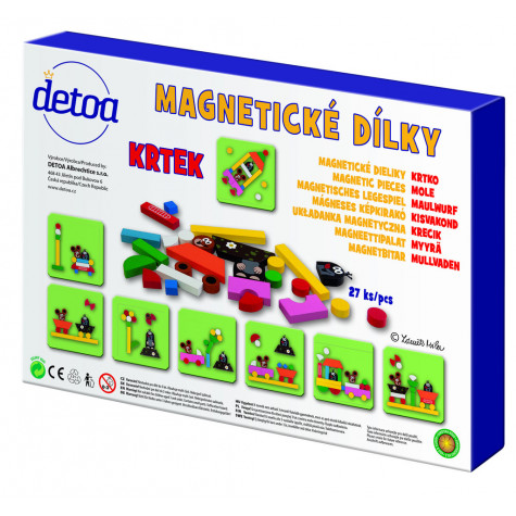 Detoa Magnetické dílky Krtek mini