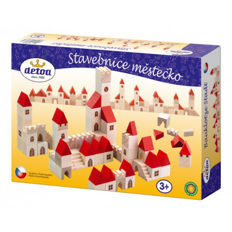 Detoa Stavebnice městečko dřevená ~ 1