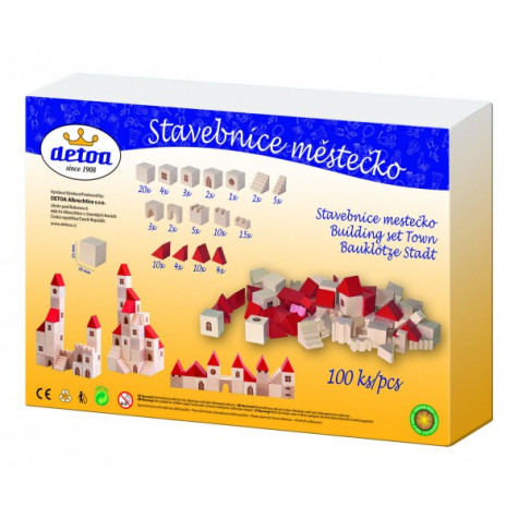 Detoa Stavebnice městečko dřevená ~ 5