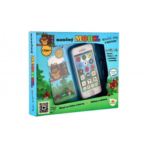 Teddies Naučný mobilní telefon s krytem Moudrá sova ~ 3