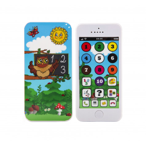 Teddies Naučný mobilní telefon s krytem Moudrá sova ~ 1