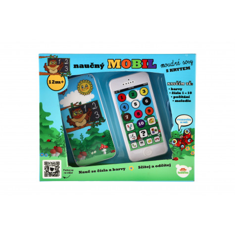 Teddies Naučný mobilní telefon s krytem Moudrá sova ~ 6