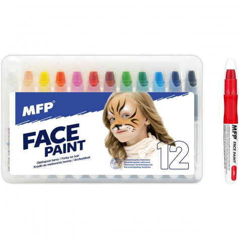 MFP FacePaint Barvy na obličej a tělo - 12ks