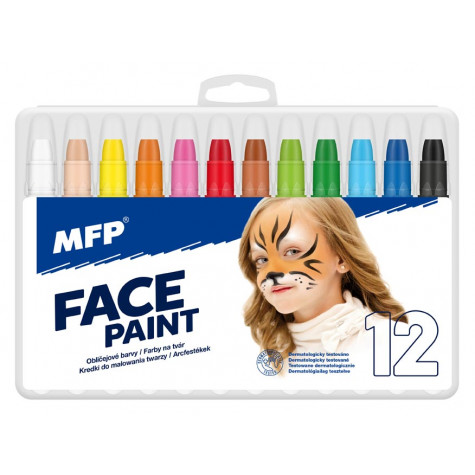 MFP FacePaint Barvy na obličej a tělo - 12ks