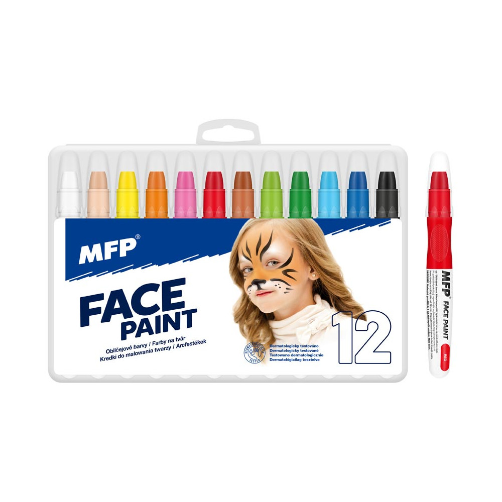 MFP FacePaint Barvy na obličej a tělo - 12ks