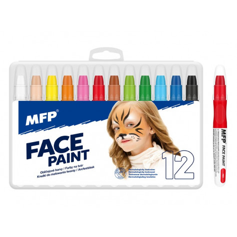 MFP FacePaint Barvy na obličej a tělo - 12ks