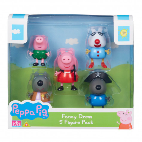 TM Toys Prasátko Peppa/Peppa Pig set 5 figurek v maškarních šatech