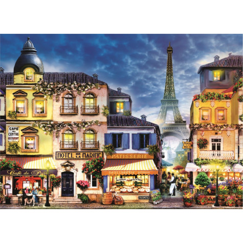 TREFL Wood Craft Dřevěné puzzle Francouzská ulice 1000 dílků ~ 2