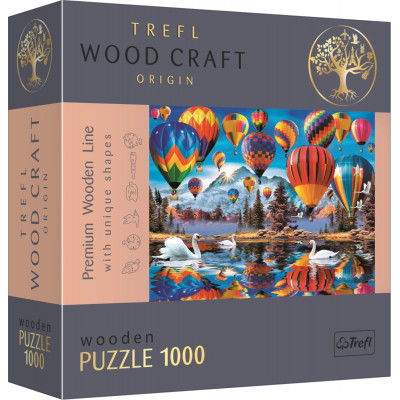 TREFL Wood Craft Dřevěné puzzle Barevné balóny 1000 dílků