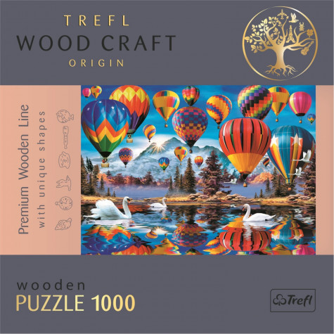 TREFL Wood Craft Dřevěné puzzle Barevné balóny 1000 dílků