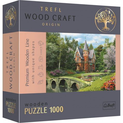 TREFL Wood Craft Dřevěné puzzle Viktoriánský dům 1000 dílků ~ 1