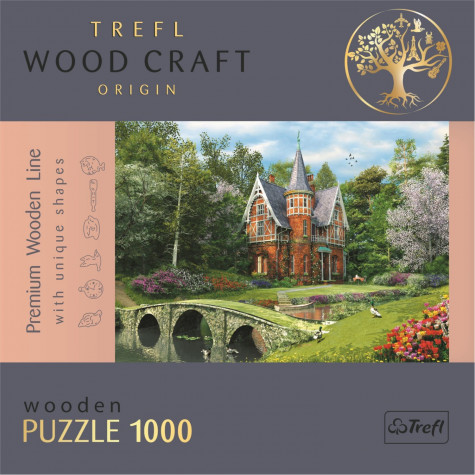 TREFL Wood Craft Dřevěné puzzle Viktoriánský dům 1000 dílků ~ 4