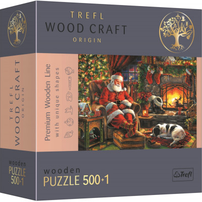 TREFL Wood Craft Dřevěné puzzle Vánoční večer 501 dílků