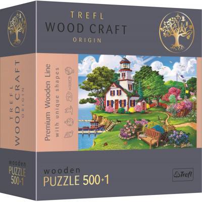 TREFL Wood Craft Dřevěné puzzle Letní útočiště 501 dílků