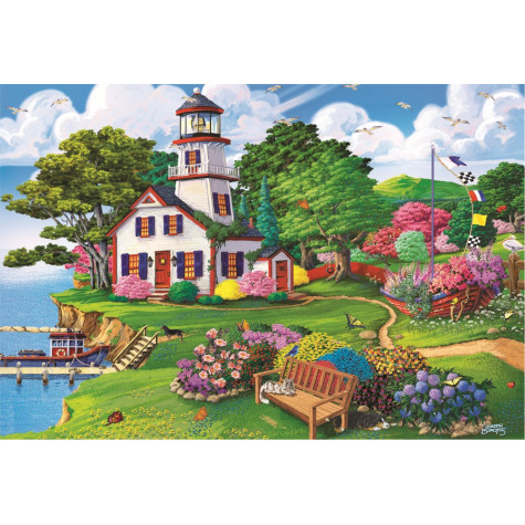 TREFL Wood Craft Dřevěné puzzle Letní útočiště 501 dílků