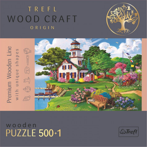 TREFL Wood Craft Dřevěné puzzle Letní útočiště 501 dílků