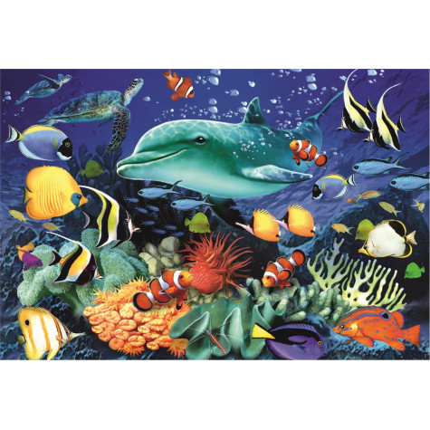 TREFL Wood Craft Dřevěné puzzle Život v moři 501 dílků ~ 2