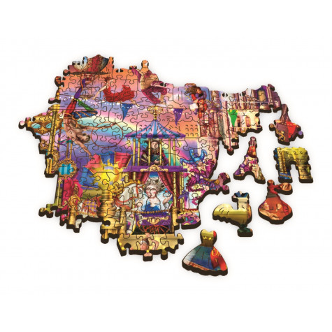 TREFL Wood Craft Dřevěné puzzle Kouzelný svět 501 dílků