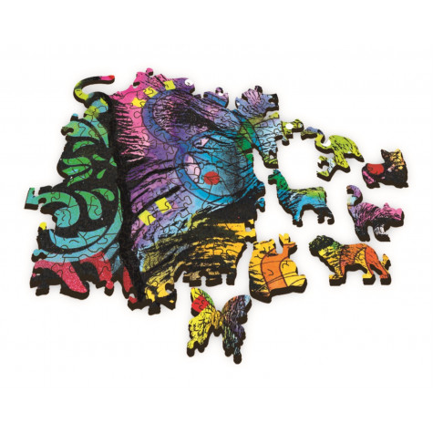 TREFL Wood Craft Dřevěné puzzle Barevné štěně 501 dílků ~ 3