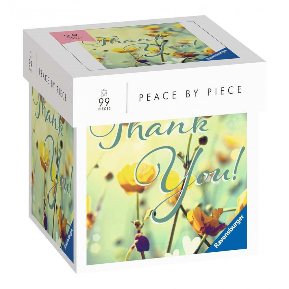 RAVENSBURGER Puzzle Peace by Piece: Thank you 99 dílků