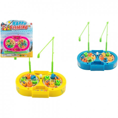 Hra Ryby/rybář plast 14cm + 2 pruty na natažení ~ 1