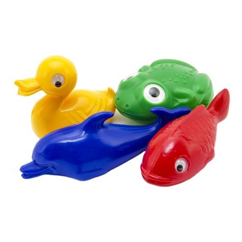 Směr Plavací sada zvířátka do vany plast 4ks ~ 1