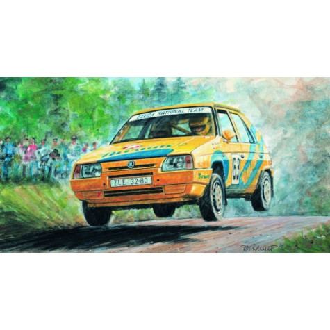 Směr Model auto Kliklak Škoda Favorit Rallye 96