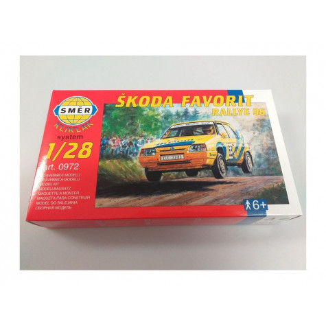Směr Model auto Kliklak Škoda Favorit Rallye 96 ~ 4