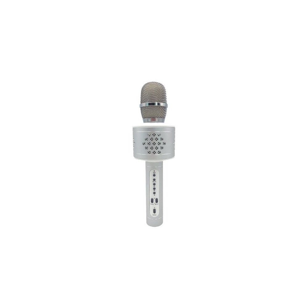 Teddies Mikrofon karaoke s bluetooth stříbrný