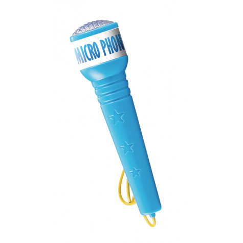 Teddies Karaoke mikrofon se stojanem modrý