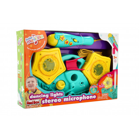 Mikrofon karaoke plast na baterie se světlem se zvukem ~ 2
