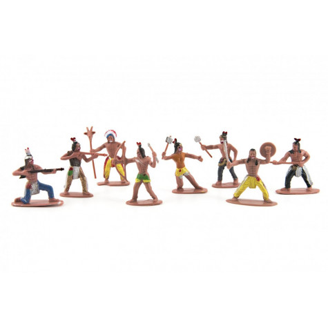 Indiáni s mapou plast 6cm ~ 4