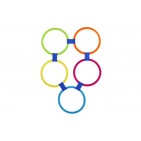 Kruhy skákací barevné 10ks