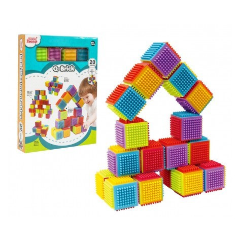 Stavebnice Q-Brick kostky plast 20ks ~ 1