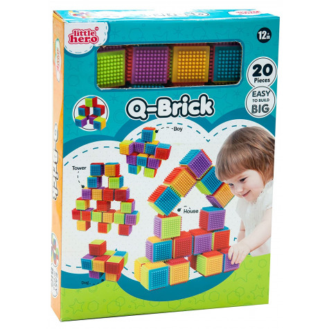 Stavebnice Q-Brick kostky plast 20ks ~ 4