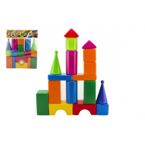 Stavebnice kostky velké 18ks plast ~ 2