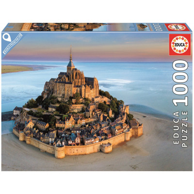EDUCA Puzzle Mont Saint Michel ze vzduchu 1000 dílků