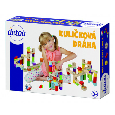 Detoa Kuličková dráha dřevo 58ks