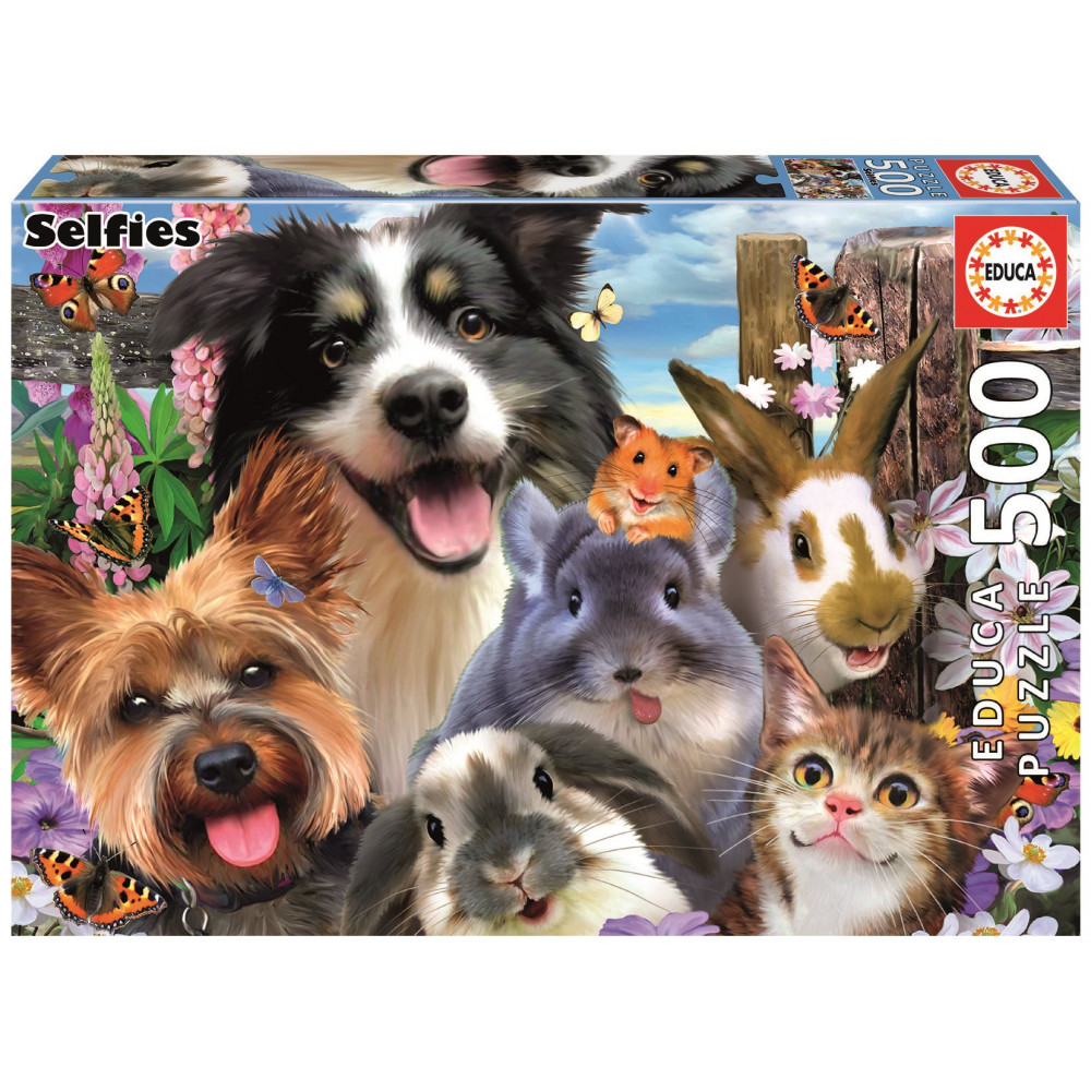 EDUCA Puzzle Vtipné selfie 500 dílků